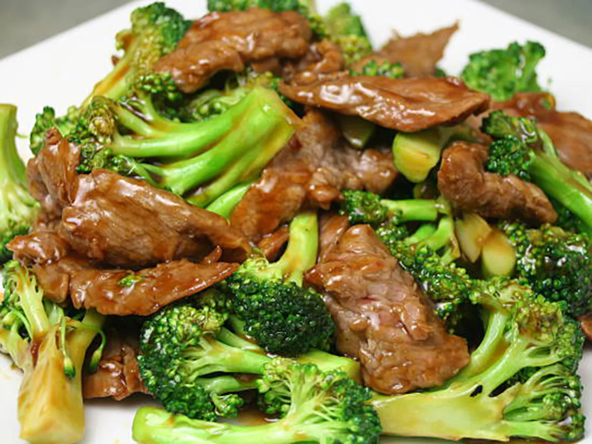 Beef-broccoli at Jade Garden，a Chinese Restaurant in Charlottesville